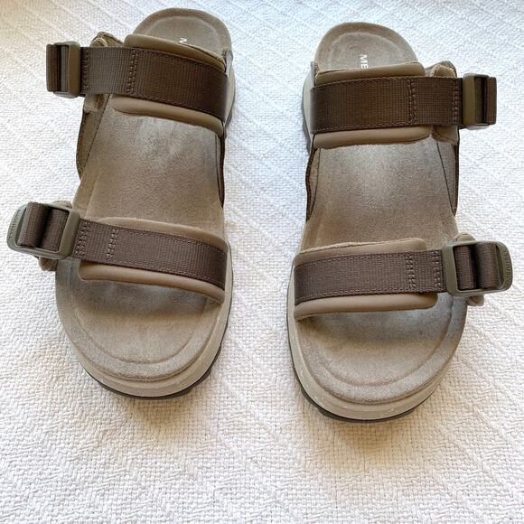 Merrell‎ Women’s Alpine Cush Slide Sandals Brindle Comfort Adventure Slides - Picture 5 of 12
